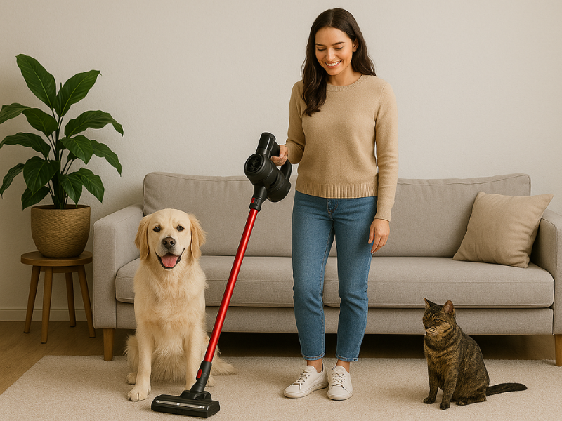 Steelstofzuiger voor huisdieren