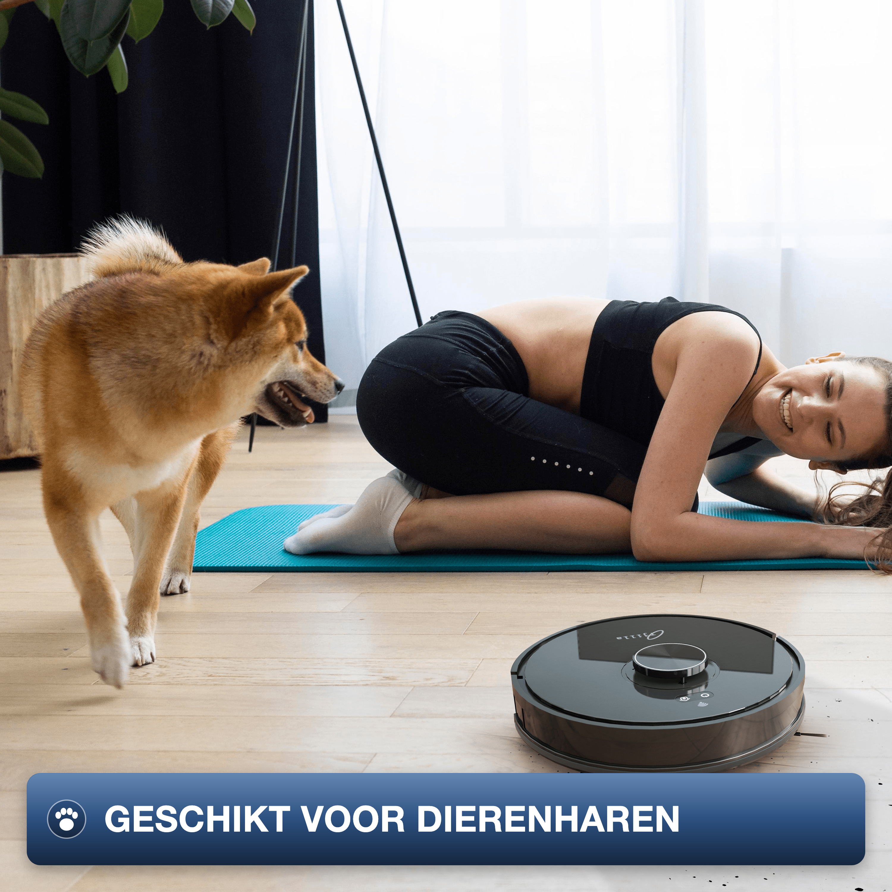 Robotstofzuiger voor dierenharen