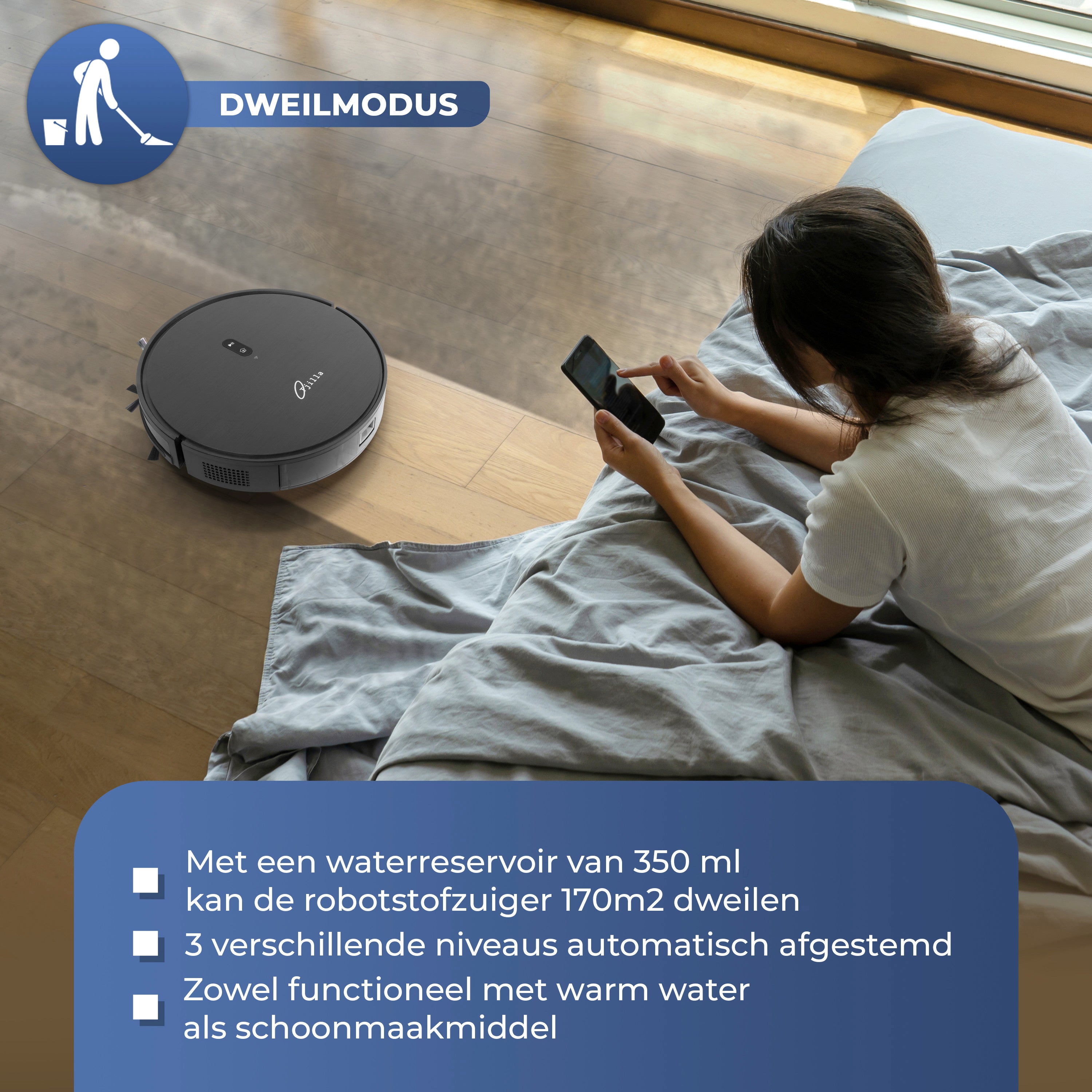 Robotstofzuiger die ook dweilt