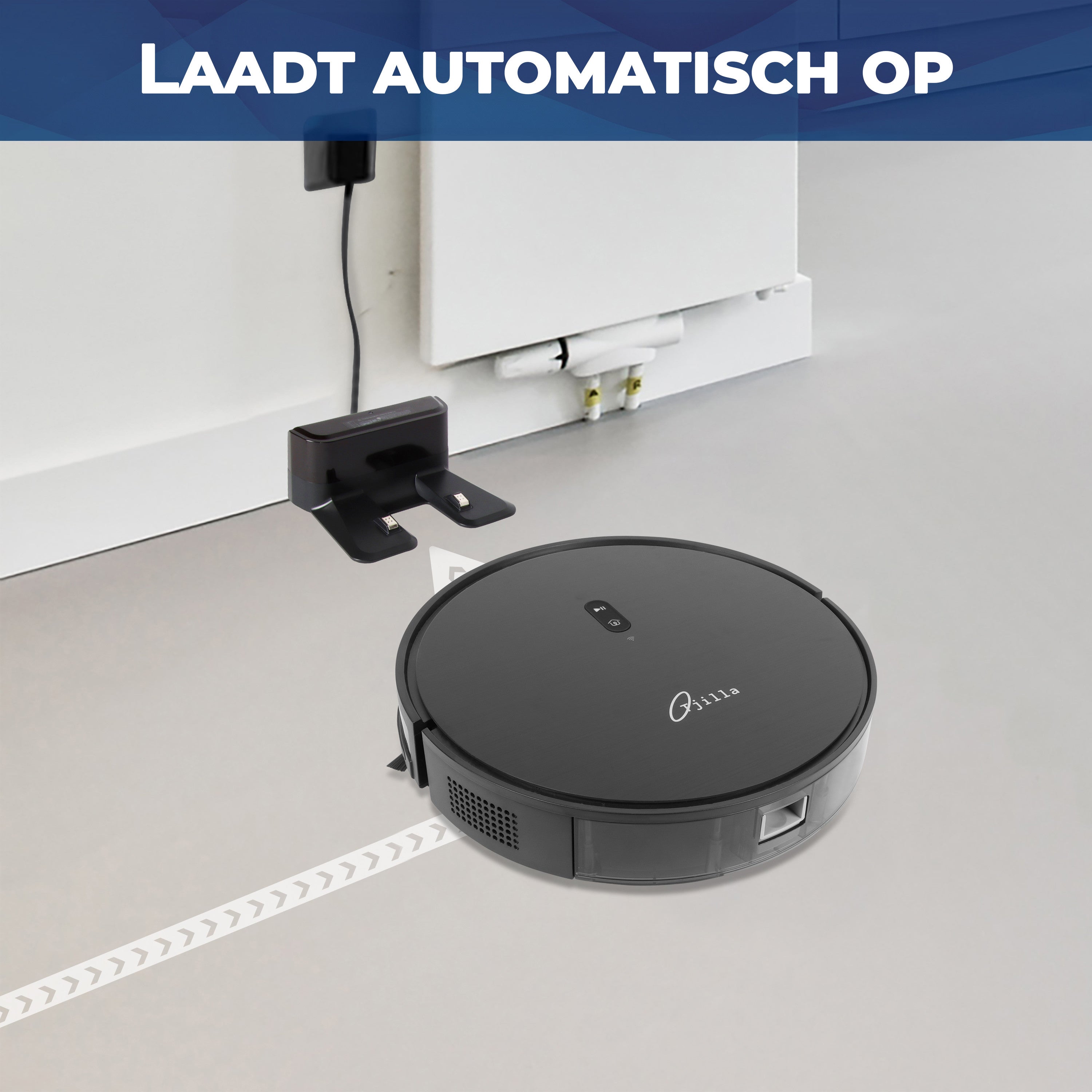 Robotstofzuiger met laadstation