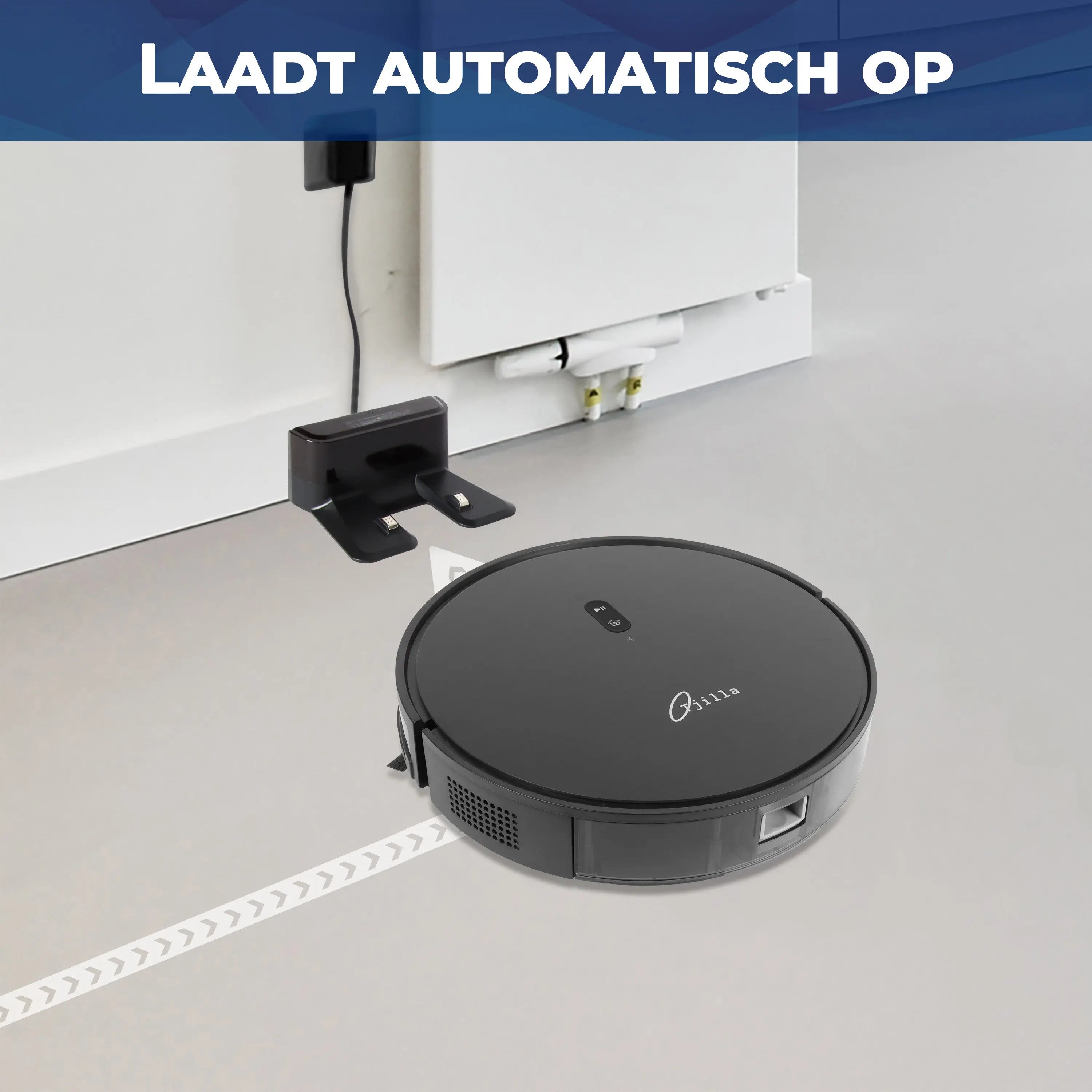 Robotstofzuiger met laadstation