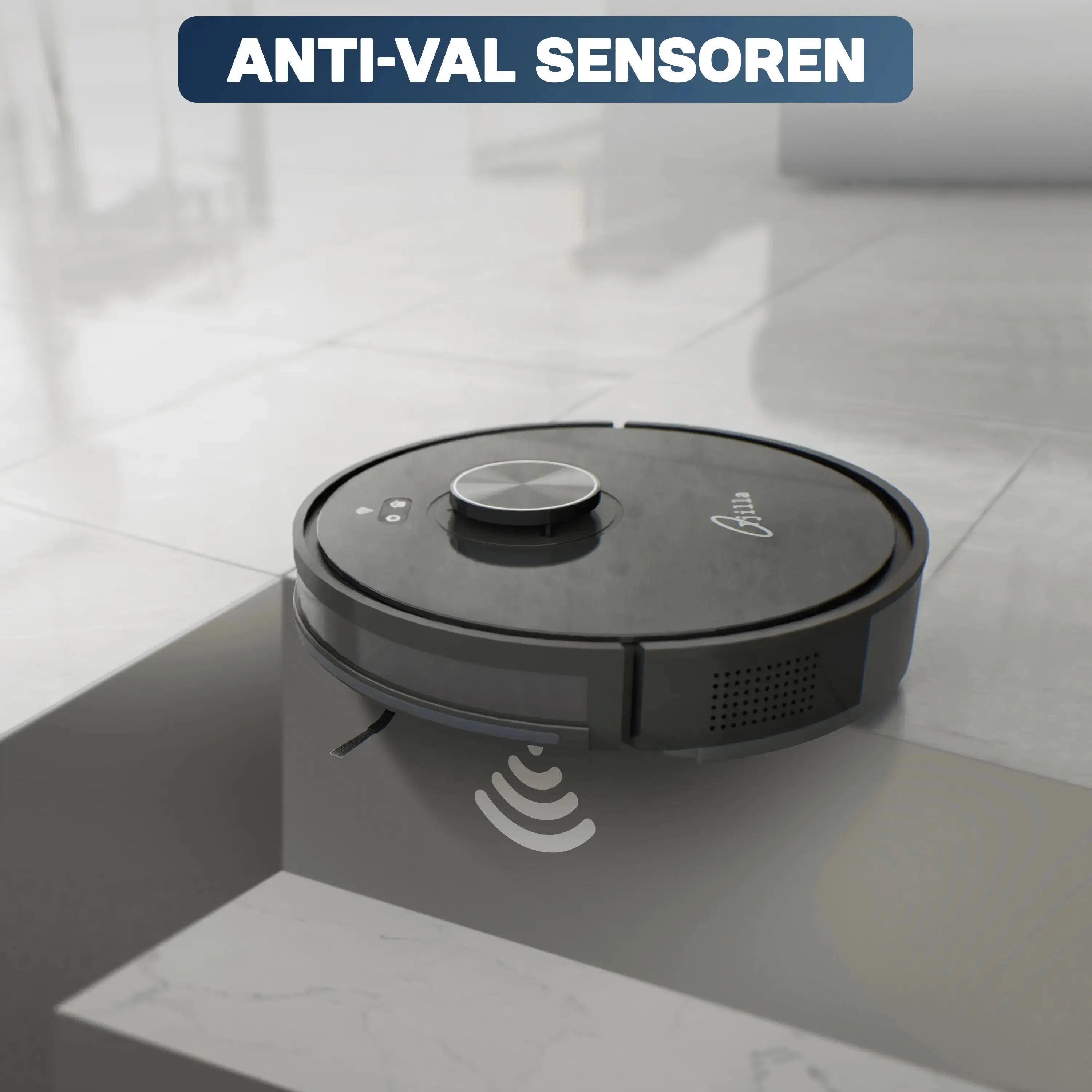 Robotstofzuiger met antival sensoren