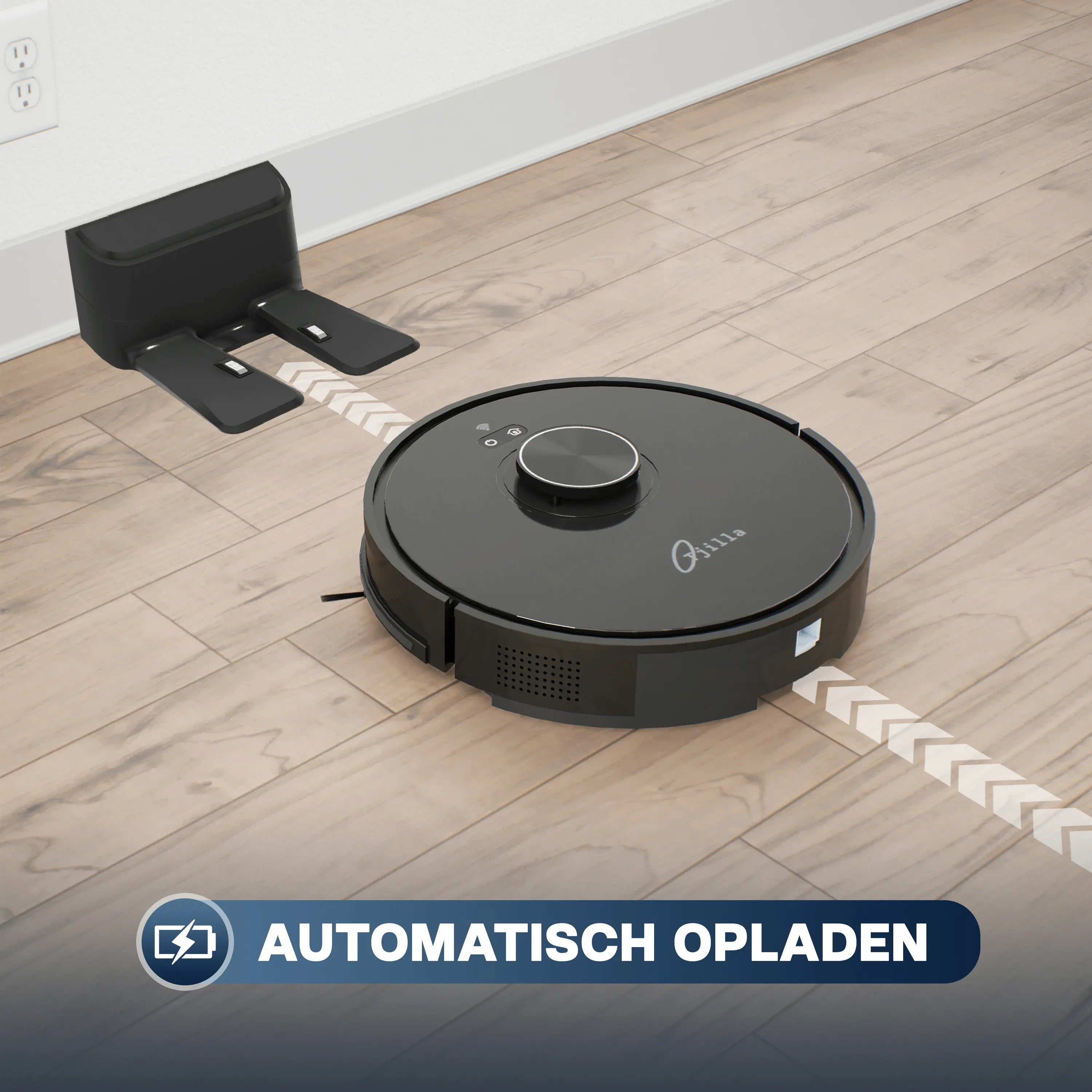 Robotstofzuiger met laadstation