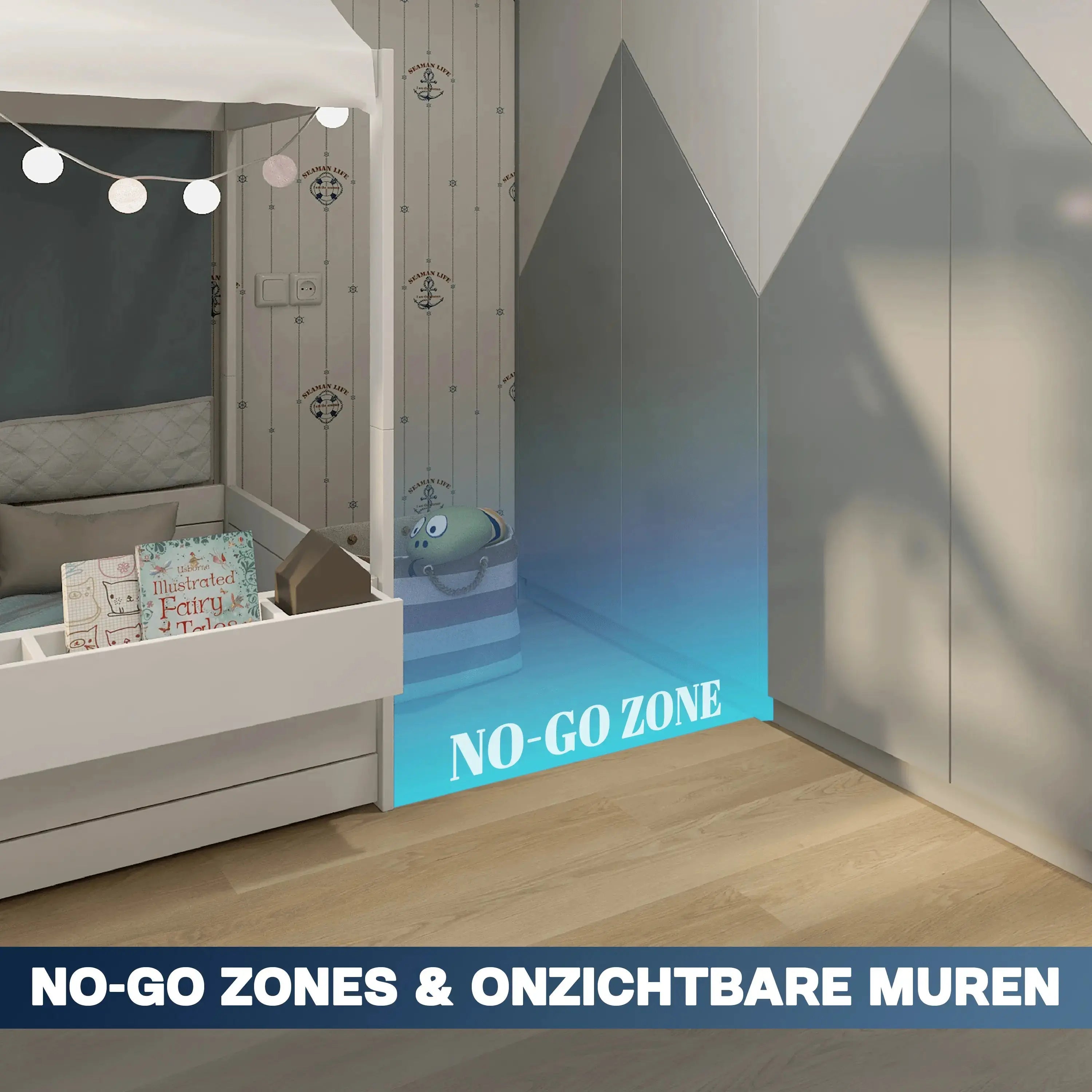 Robotstofzuiger met no-go zone