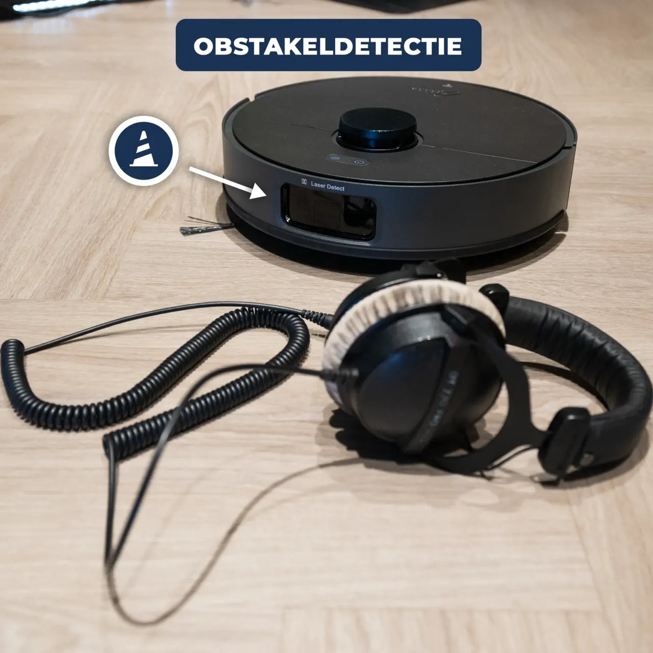 robotstofzuiger met obstakeldetectie