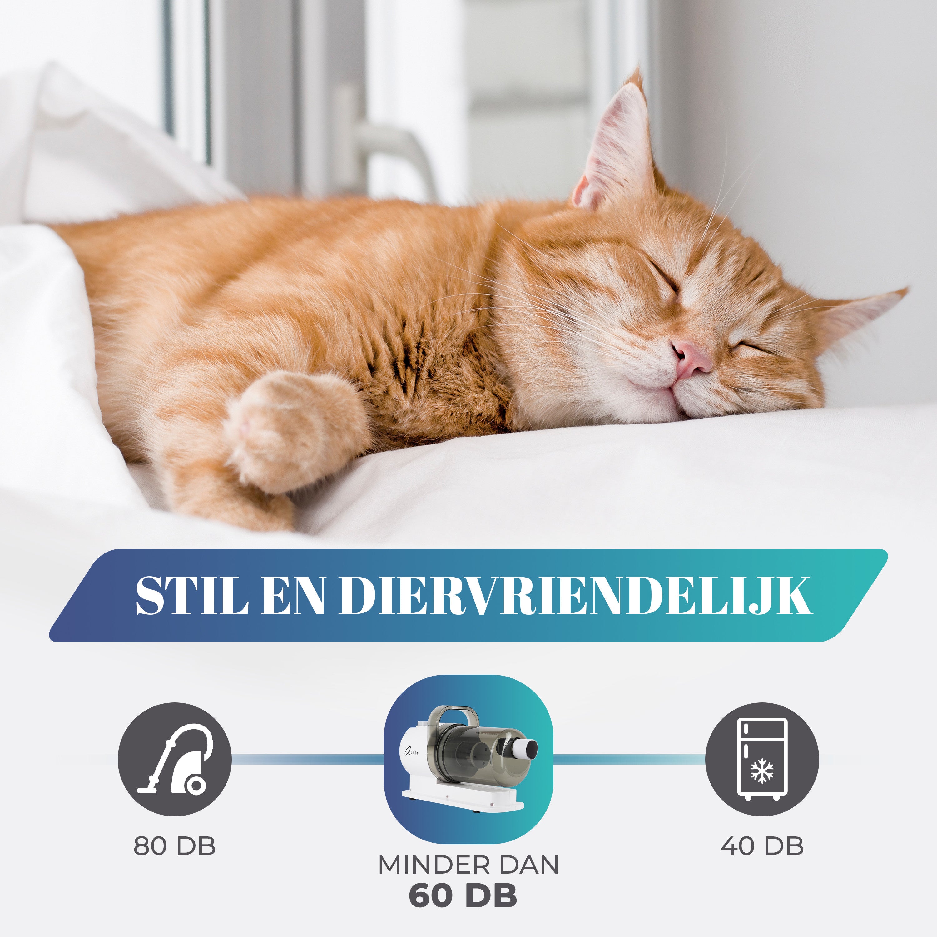 dierenstofzuiger geluidloos