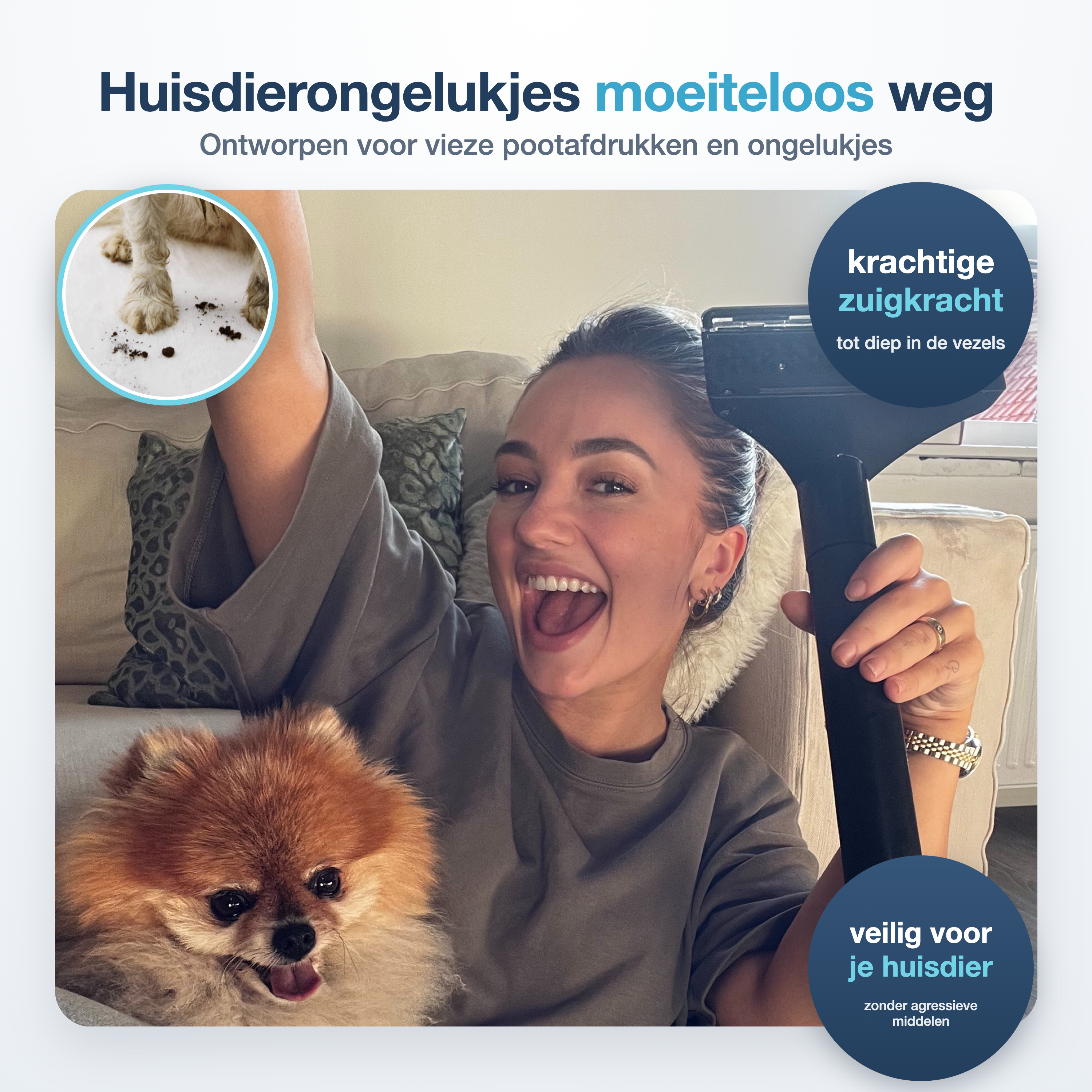 Vlekkenreiniger voor huisdier ongelukje