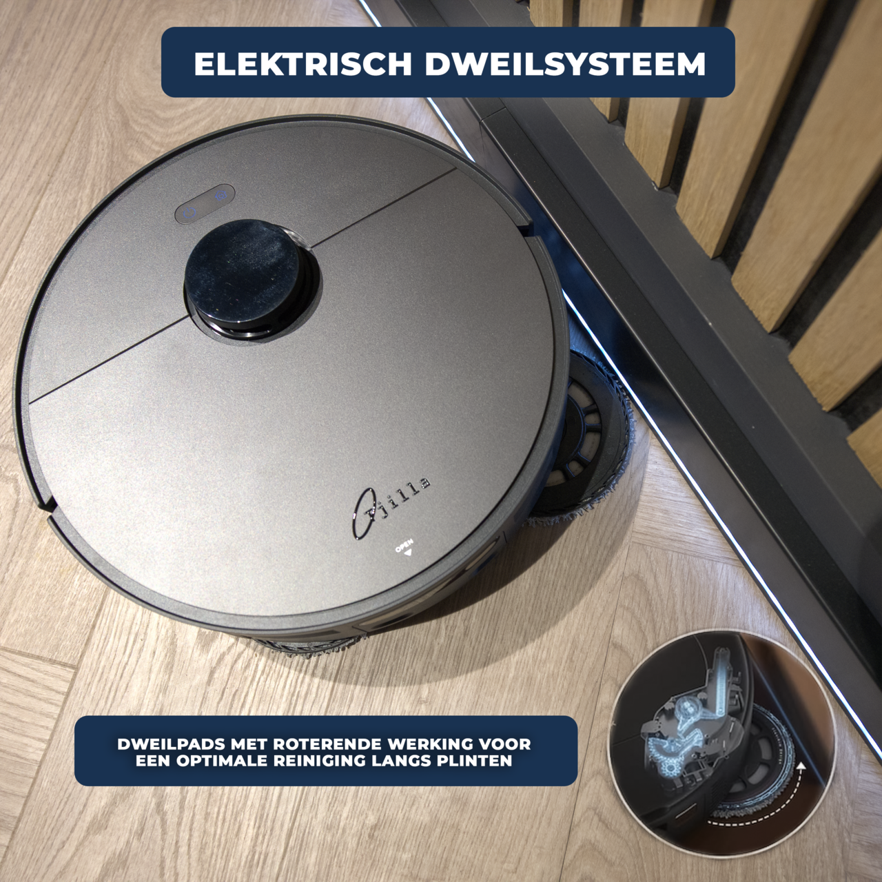 Tjilla C200 Robotstofzuiger met dweilfunctie