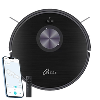 Robotstofzuiger met dweilfunctie, voorkant